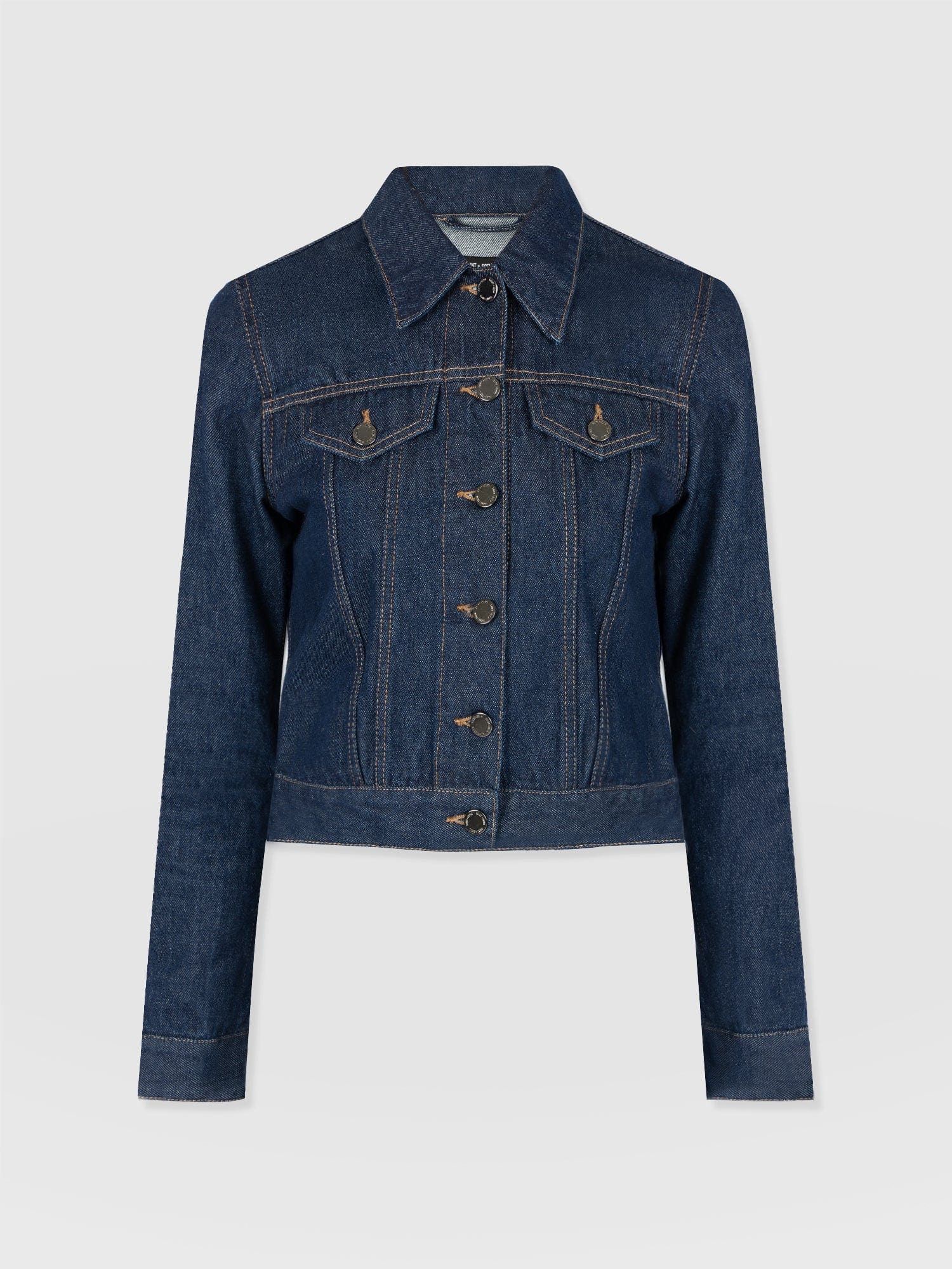 Bowie Denim Jacket - Indigo Blue - Women's Jackets | Saint + Sofia® USA
